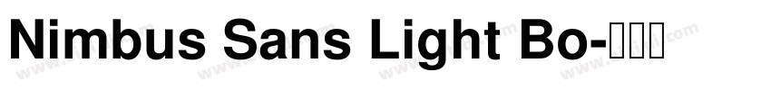Nimbus Sans Light Bo字体转换